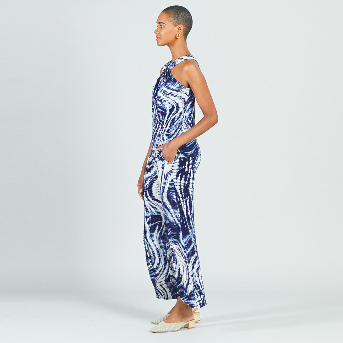 Clara Sunwoo Best Price - Crepe Knit - Grecian Halter Top - Swirl Wave - Final Sale!