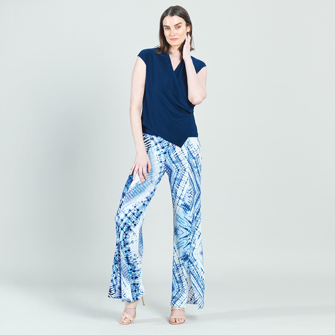 Clara Sunwoo Popular - Kick Front High Slit Pant - Acid Wash - Final Sale!
