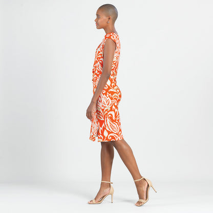Clara Sunwoo Customer Favorite - Butter Knit - Side Slit Midi Dress - Paisley Lotus - Final Sale!