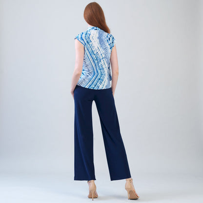 Clara Sunwoo Value - Crossover Faux Wrap Top - Acid Wash - Final Sale