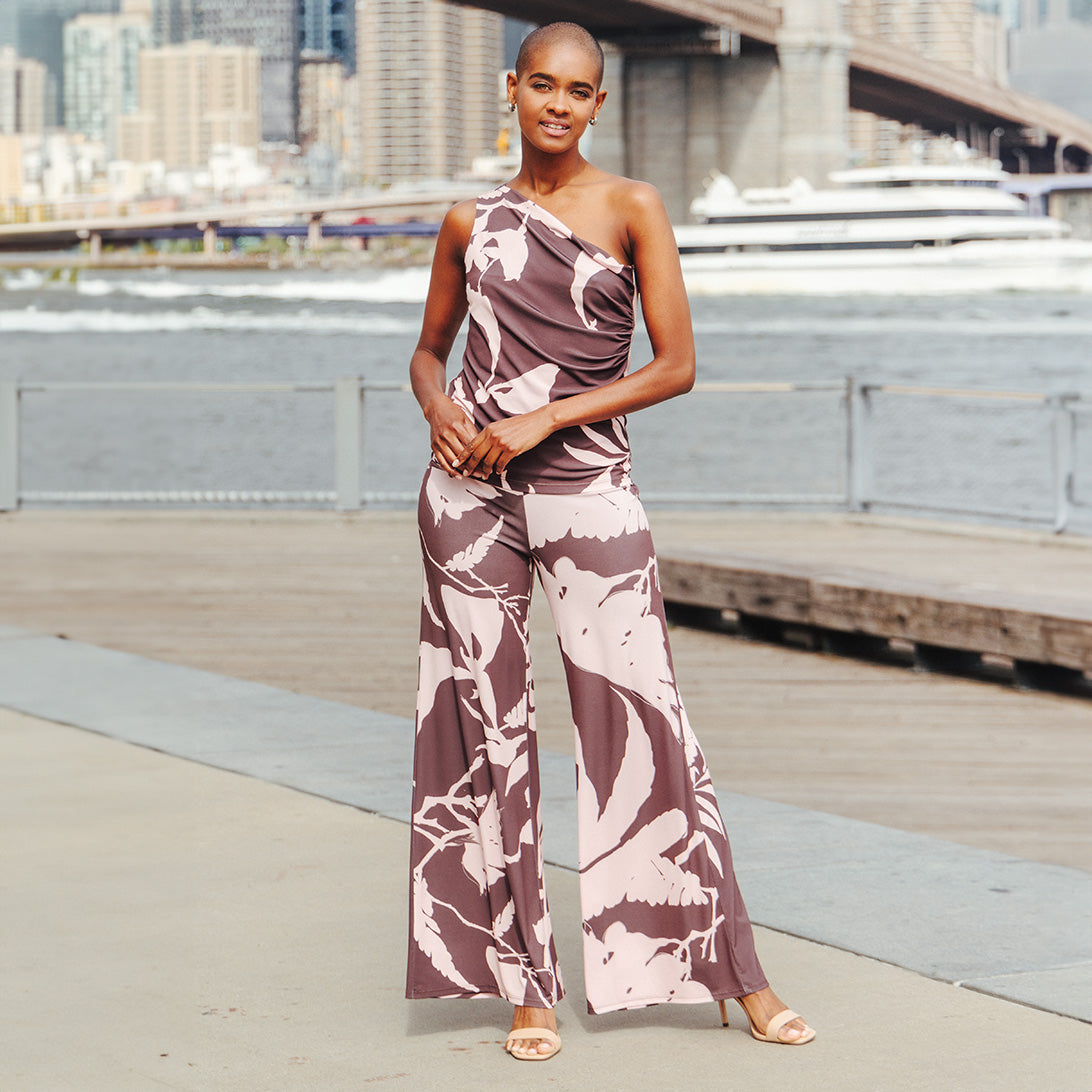 Clara Sunwoo Hot Sale - Signature Palazzo Pant - Floral Stem - Final Sale