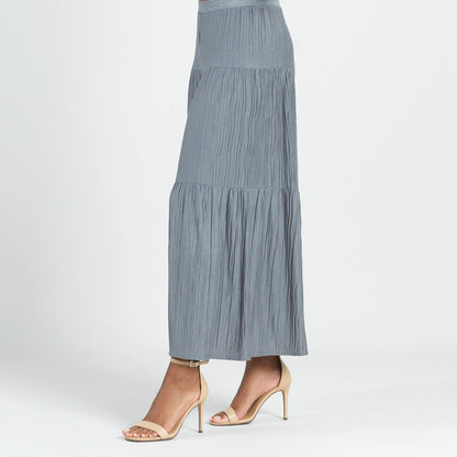 Clara Sunwoo Exclusive - Soft Pleat Knit - Tiered Skirt-Pant - Olive - Final Sale!