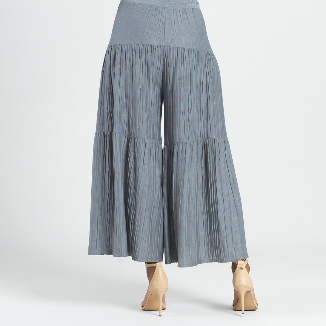 Clara Sunwoo Exclusive - Soft Pleat Knit - Tiered Skirt-Pant - Olive - Final Sale!