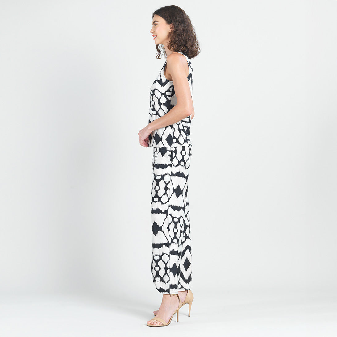 Clara Sunwoo Discount - Crinkle Pleat Knit - Modern Jewel Neck Tank - Aztec - Final Sale!