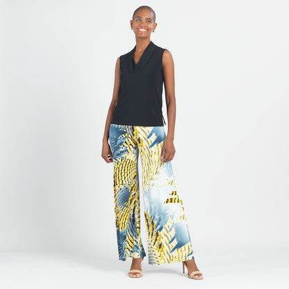 Clara Sunwoo Everyday - Butter Knit - Palazzo Pant - Palm Feather - Final Sale!