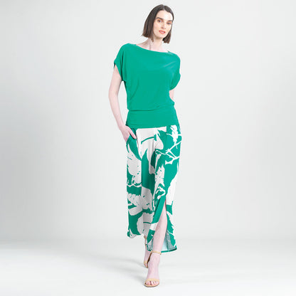 Clara Sunwoo Top Pick - Dolman Short Sleeve Top - Emerald - Final Sale!