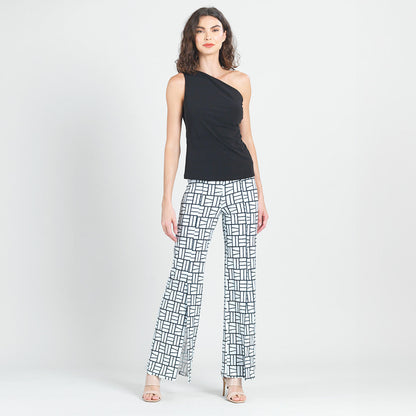 Clara Sunwoo Popular - Kick Front High Slit Pant - Geo Rectangle - Final Sale!