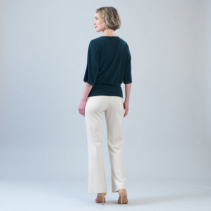 Clara Sunwoo Discount - Signature Side Tie Top - Hunter Green - Final Sale