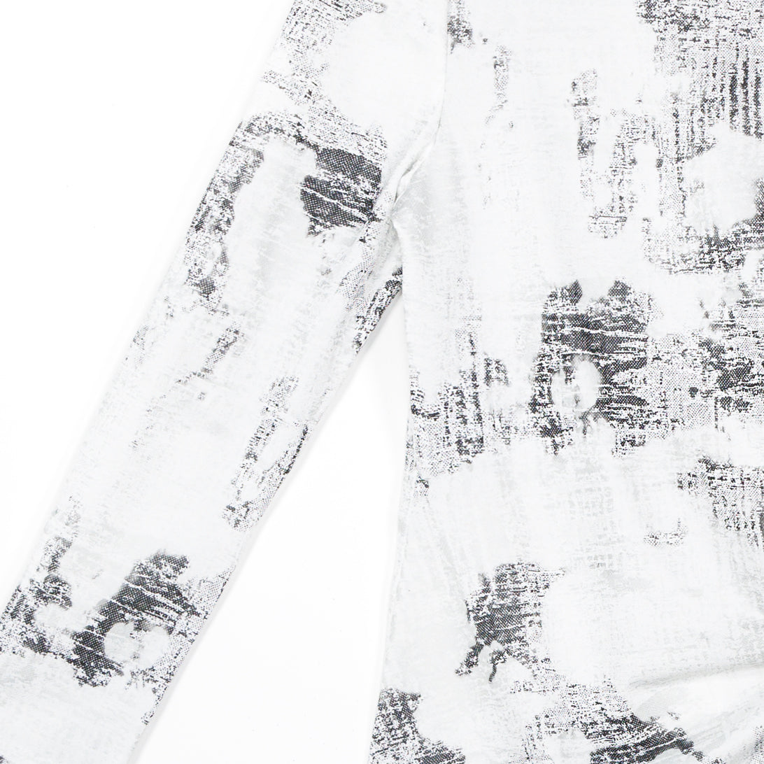 Clara Sunwoo Hot Sale - Foil Knit - Side Tie Waist Top - Abstract Marble - Final Sale!