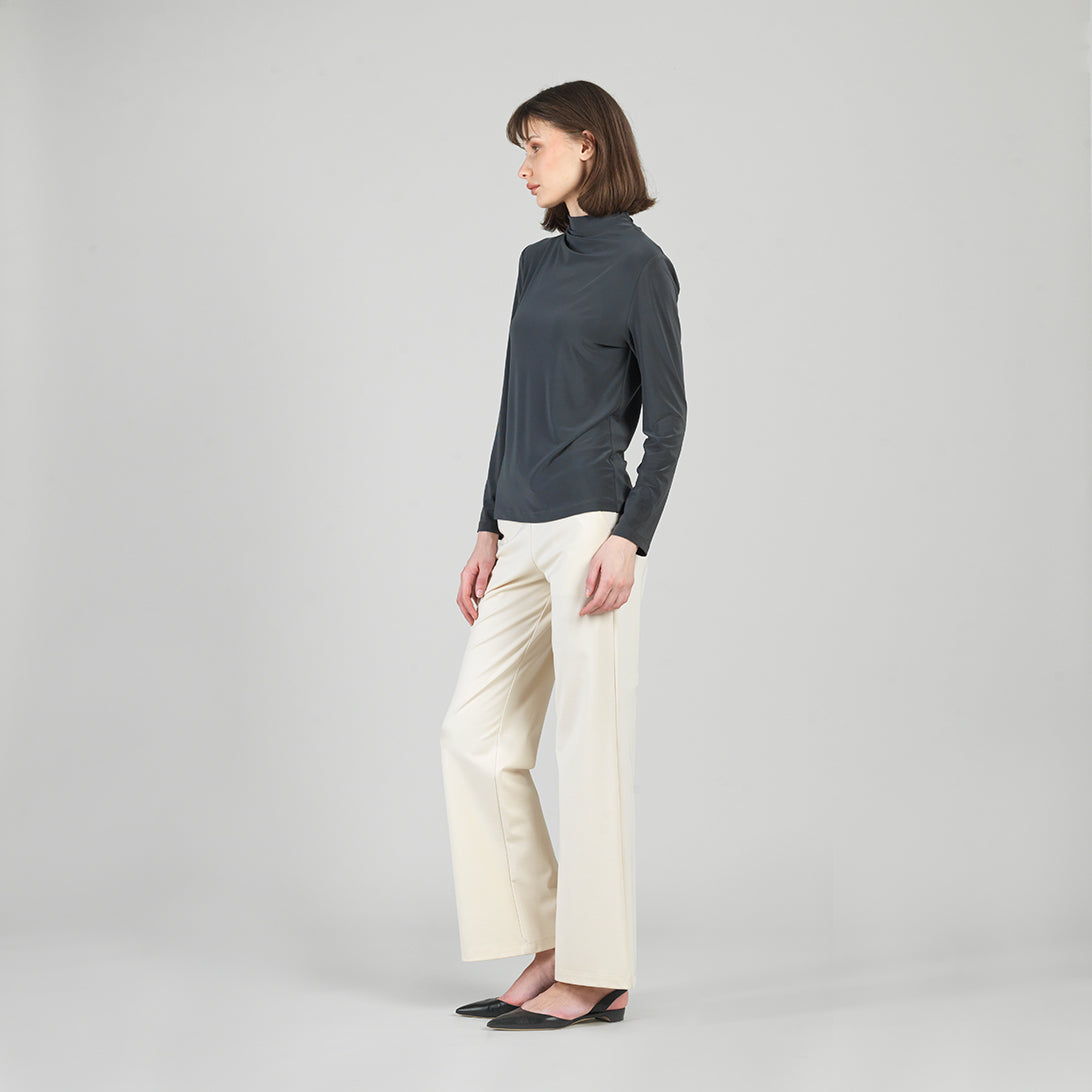 Clara Sunwoo Best Price - Mock Funnel Neck Top - Charcoal
