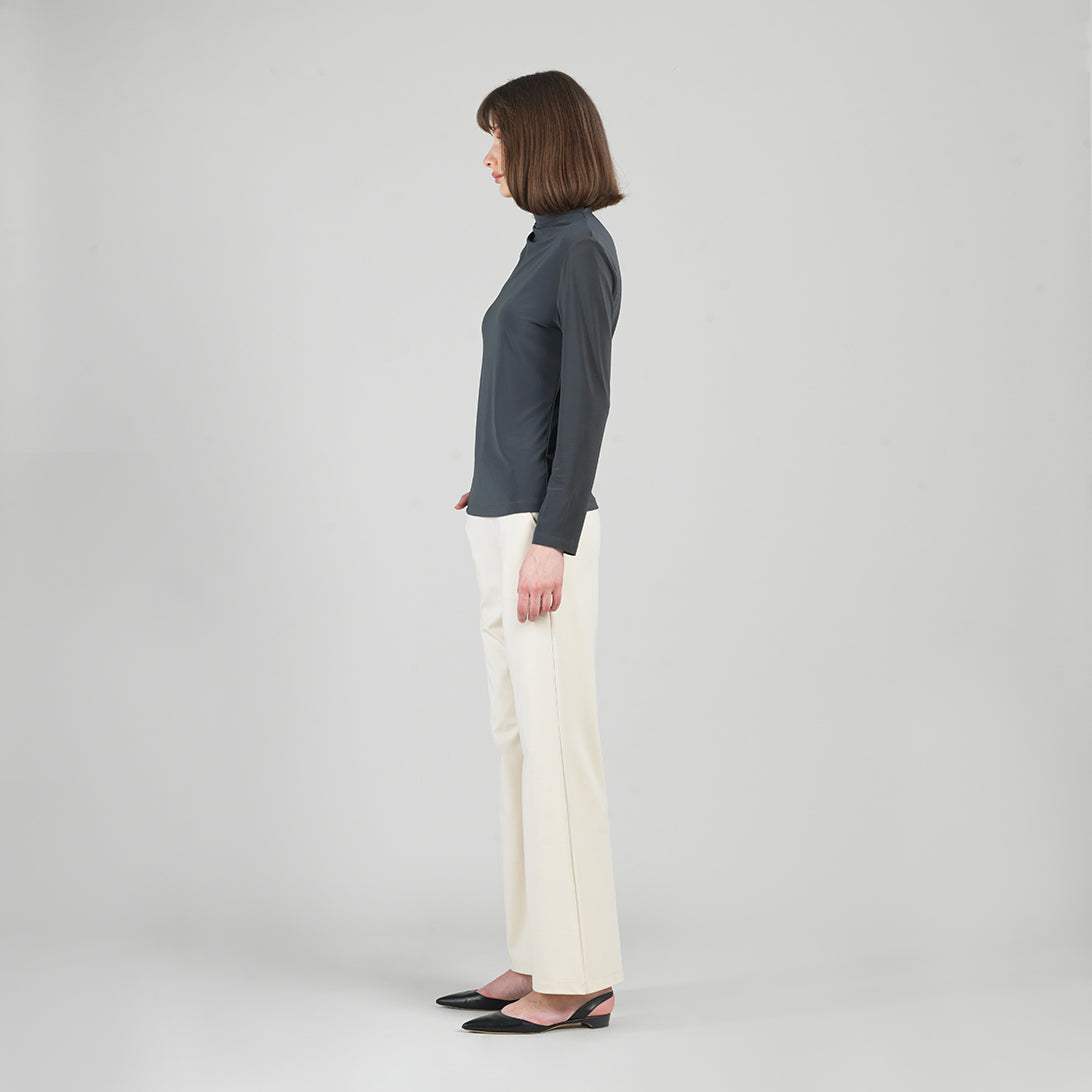 Clara Sunwoo Best Price - Mock Funnel Neck Top - Charcoal