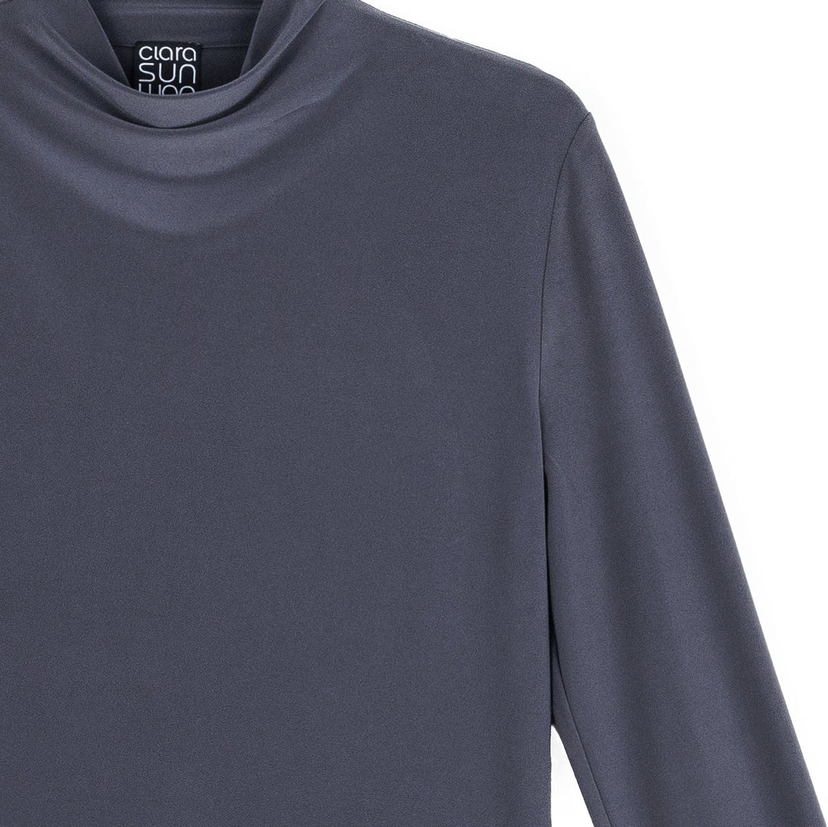 Clara Sunwoo Best Price - Mock Funnel Neck Top - Charcoal