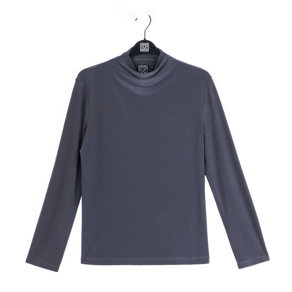 Clara Sunwoo Best Price - Mock Funnel Neck Top - Charcoal