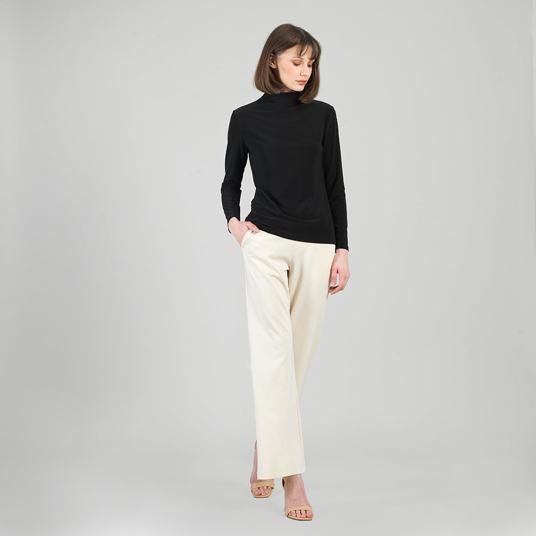 Clara Sunwoo Sale - Mock Funnel Neck Top - Black