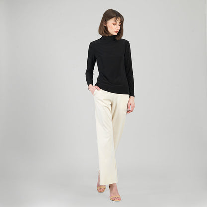 Clara Sunwoo Sale - Mock Funnel Neck Top - Black