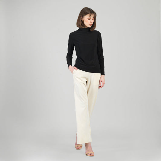 Clara Sunwoo Sale - Mock Funnel Neck Top - Black