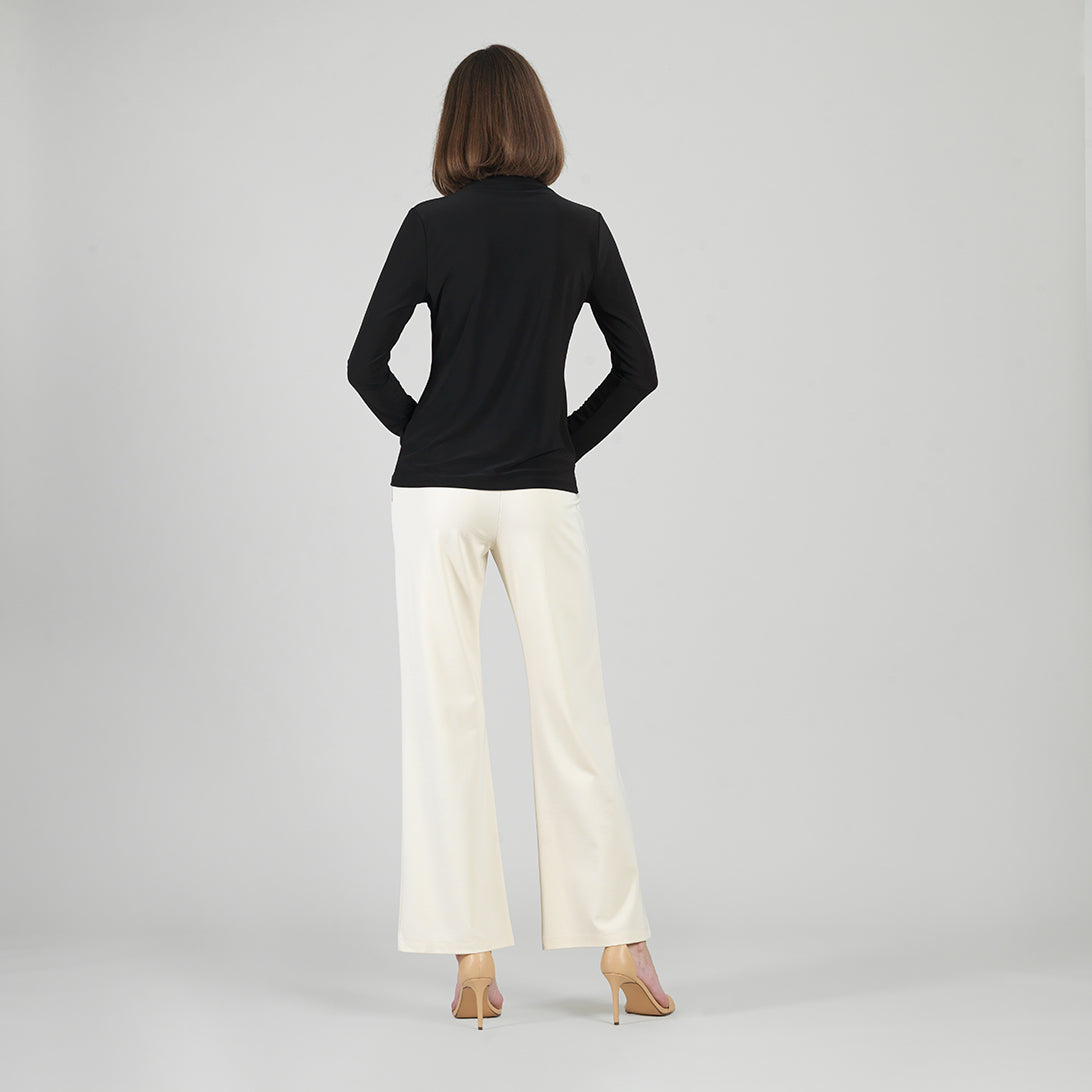 Clara Sunwoo Sale - Mock Funnel Neck Top - Black