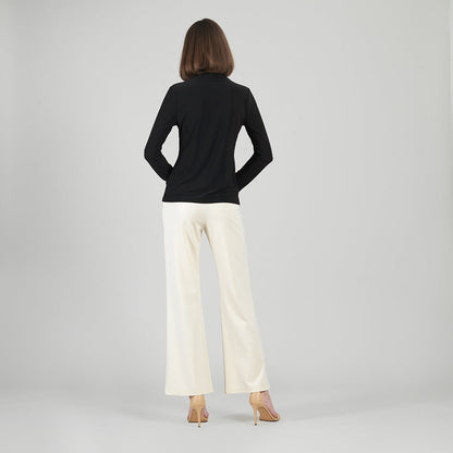 Clara Sunwoo Sale - Mock Funnel Neck Top - Black