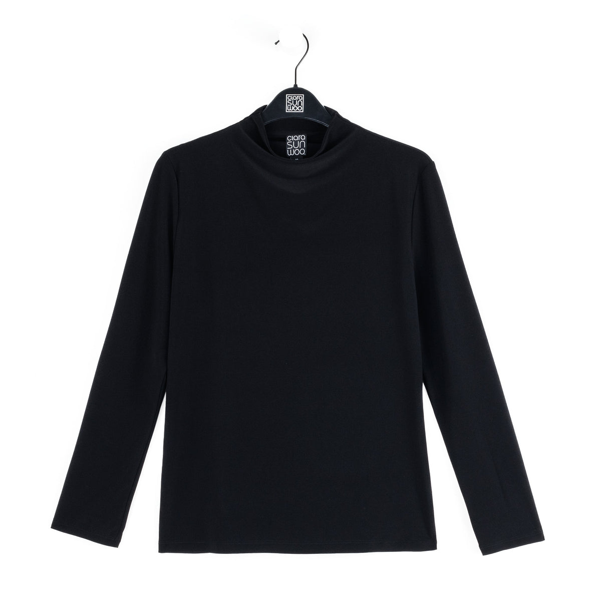 Clara Sunwoo Sale - Mock Funnel Neck Top - Black