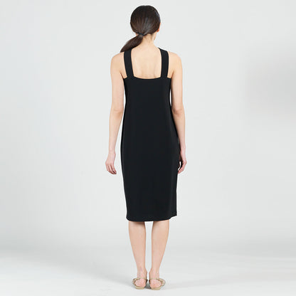 Clara Sunwoo Best Price - Grecian Halter Midi Sheath Dress - Black - Final Sale!
