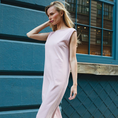 Clara Sunwoo Best Price - Modal Cotton - Reversible Cut Out Midi Dress - Mauve - Final Sale!