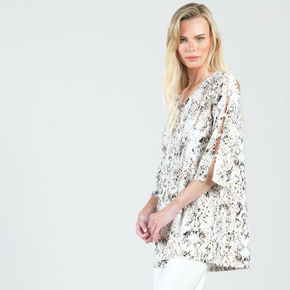 Clara Sunwoo Special Offer - Ladder Sleeve Tunic - Python - Final Sale!