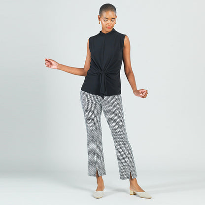Clara Sunwoo Great Value - Center Seam Front Slit Ankle Pant - Chain Ring - Final Sale!
