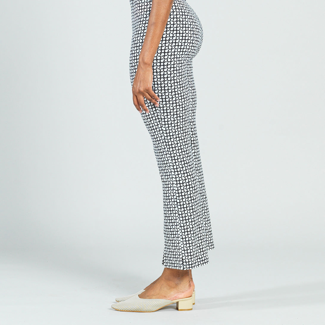 Clara Sunwoo Great Value - Center Seam Front Slit Ankle Pant - Chain Ring - Final Sale!
