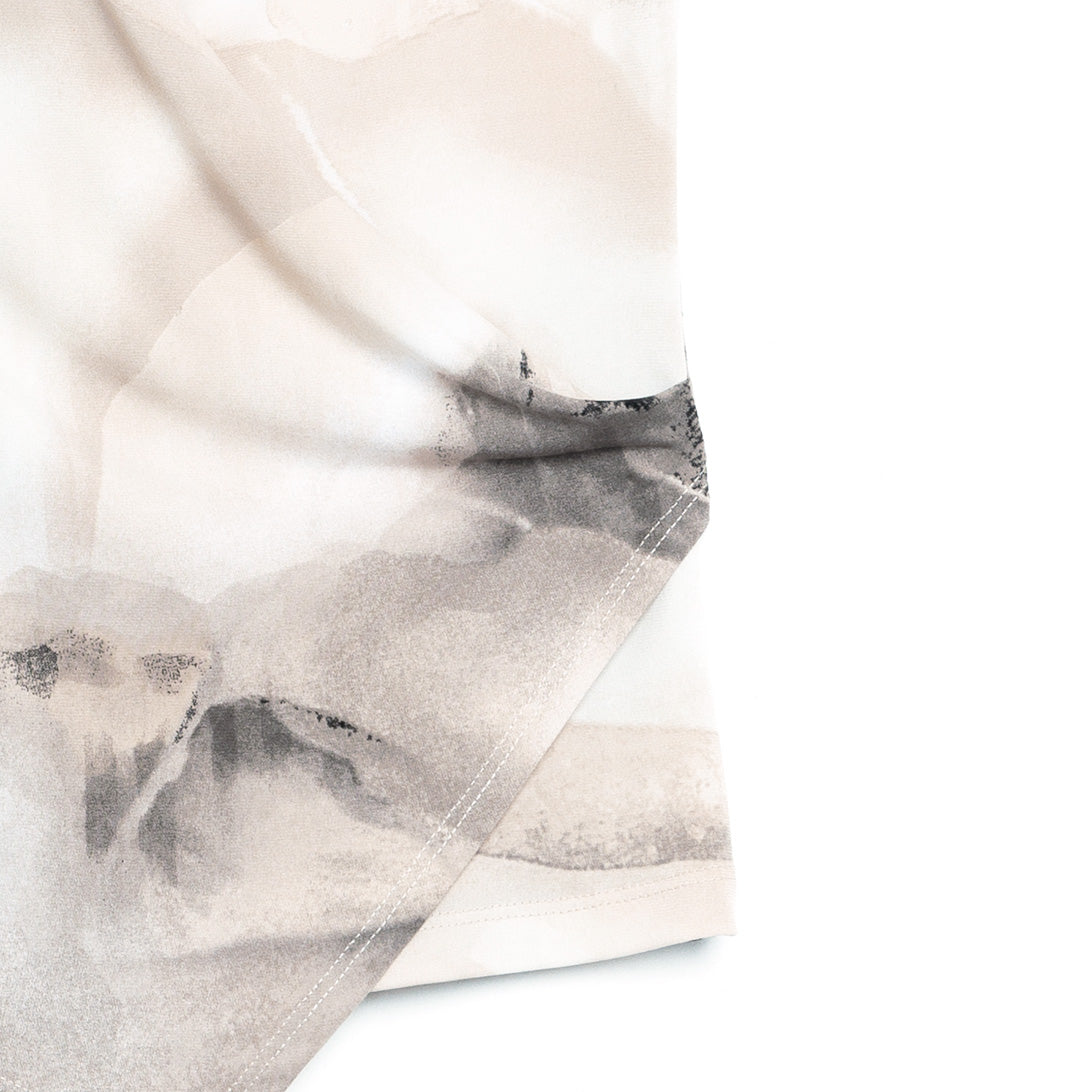 Clara Sunwoo Customer Favorite - Crossover Faux Wrap Top - Watercolor - Final Sale