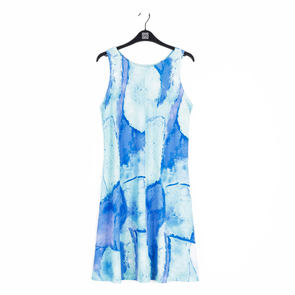 Clara Sunwoo Everyday - Jewel Neck Swing Dress - Water Splash - Final Sale!