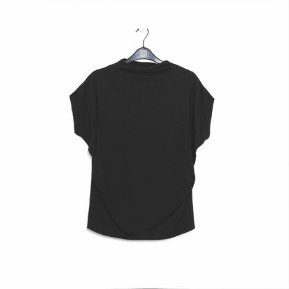 Clara Sunwoo Trending - Modal Cotton - Funnel Neck Side Cinched Top - Black - Final Sale!