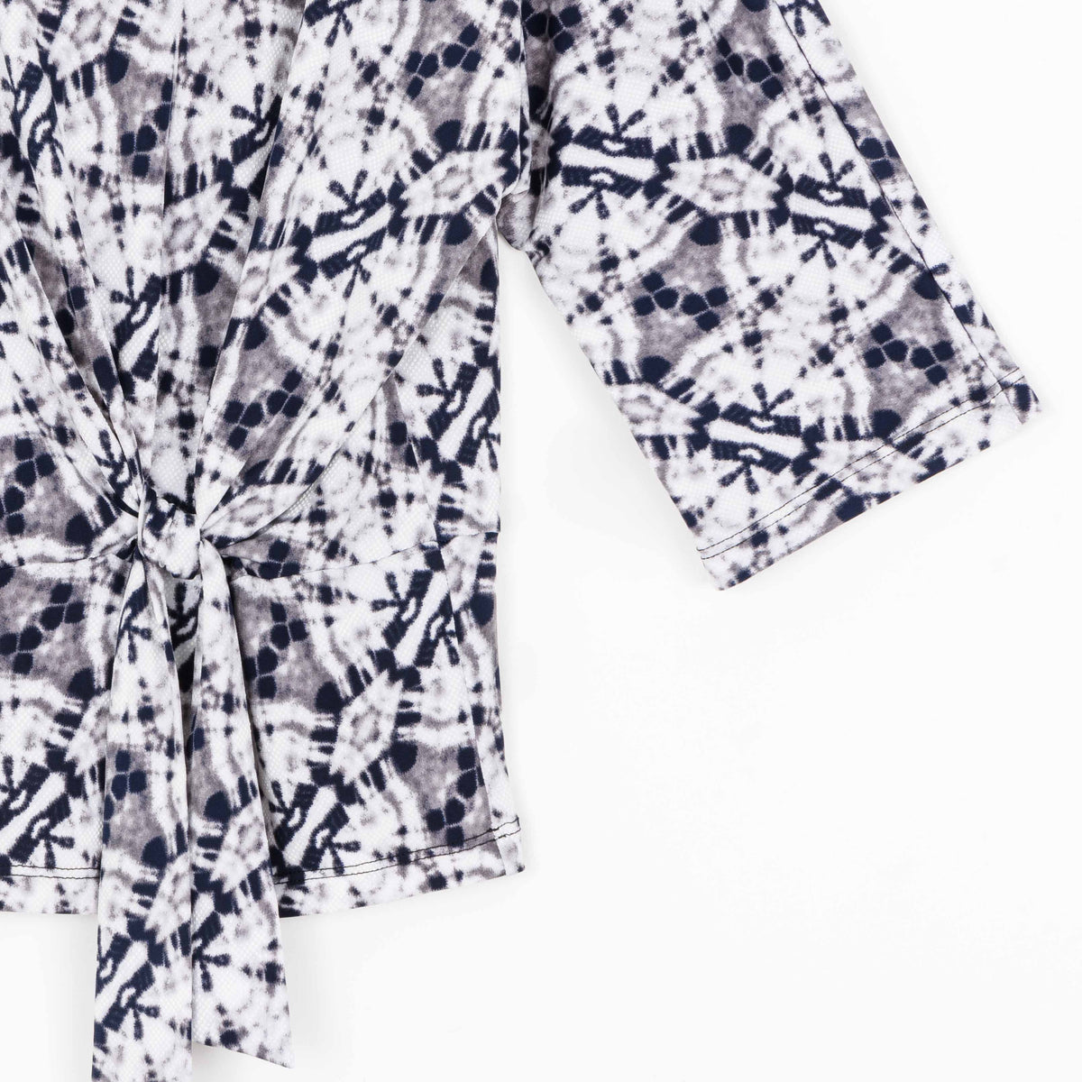 Clara Sunwoo Popular - Textured Side Tie Top - Circle Emblem - Final Sale!