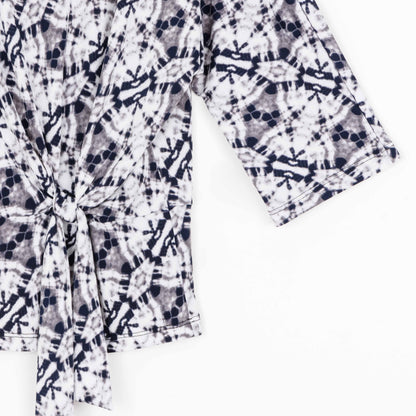Clara Sunwoo Popular - Textured Side Tie Top - Circle Emblem - Final Sale!