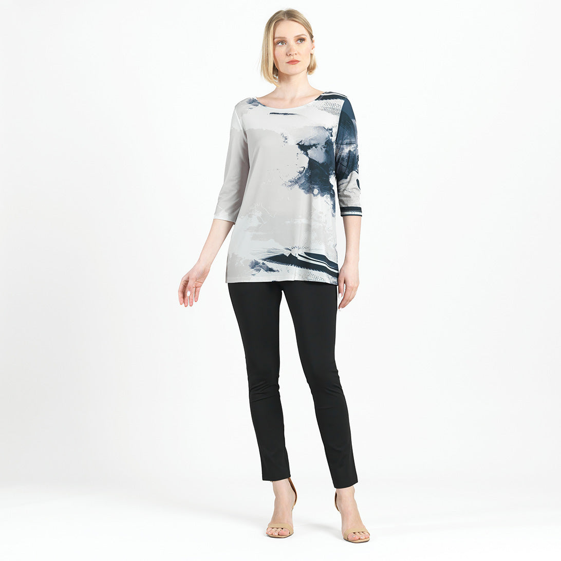 Clara Sunwoo Smart Buy - Scoop Neck Tunic  - Misty Petals - Final Sale!