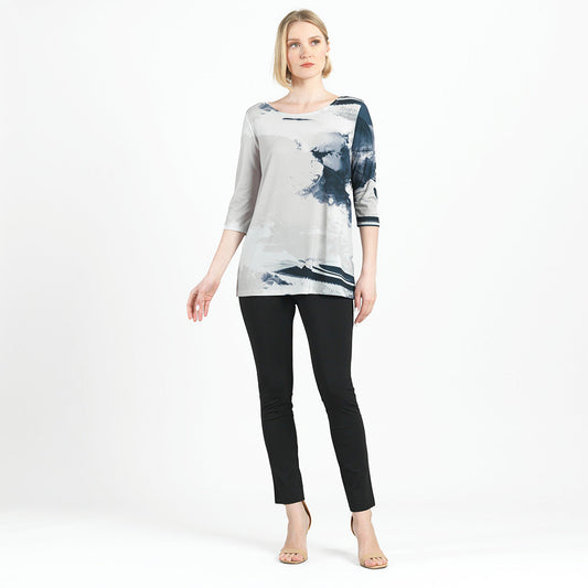Clara Sunwoo Smart Buy - Scoop Neck Tunic  - Misty Petals - Final Sale!