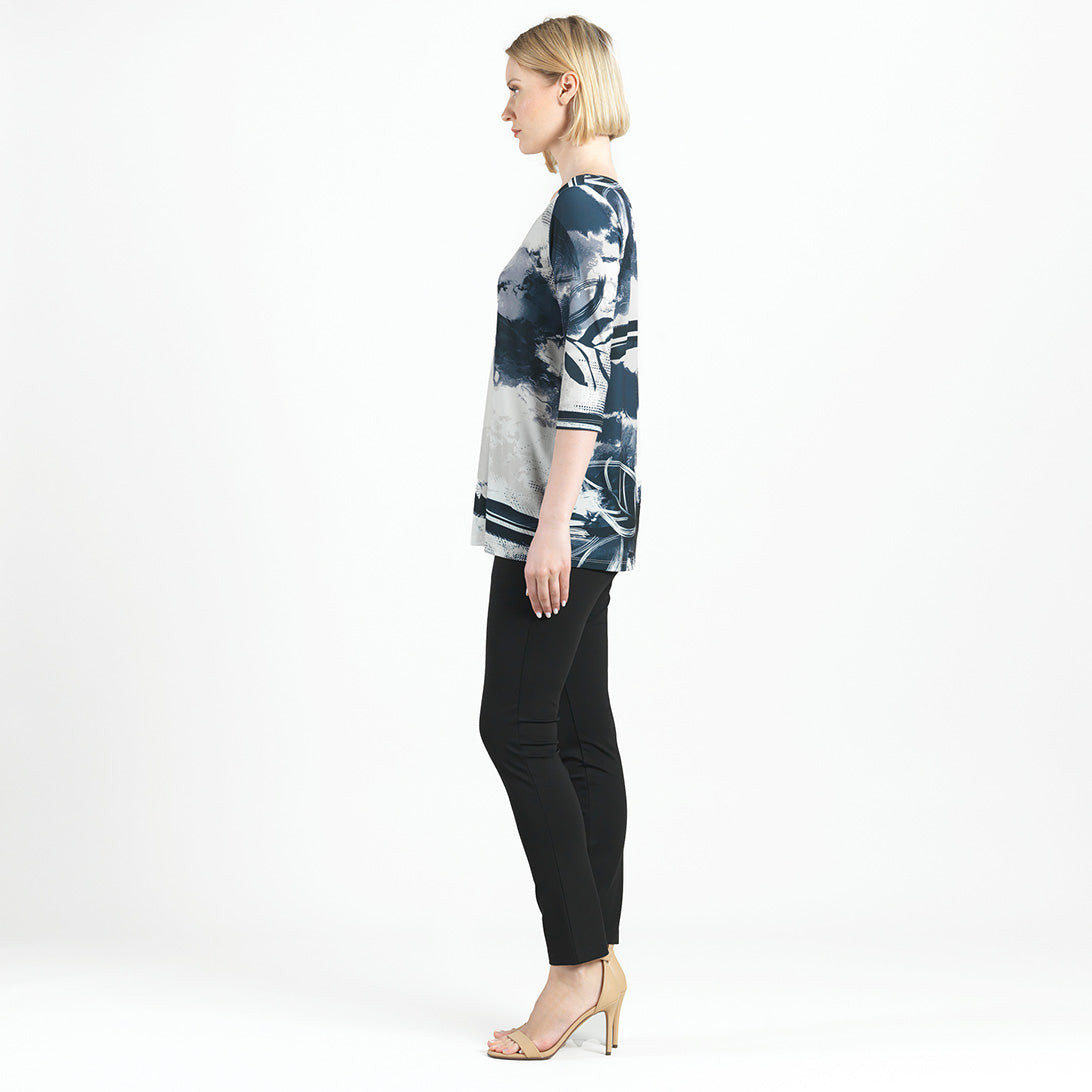 Clara Sunwoo Smart Buy - Scoop Neck Tunic  - Misty Petals - Final Sale!