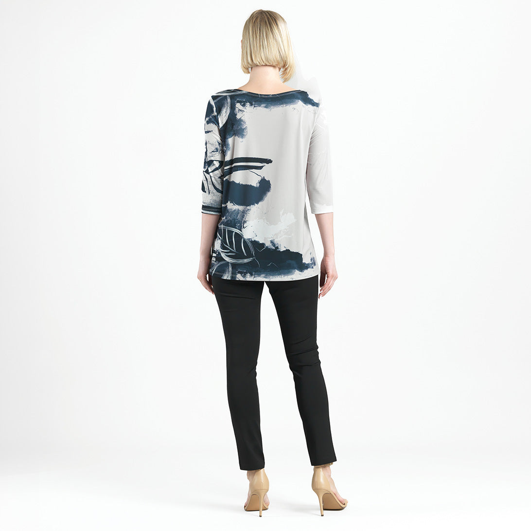 Clara Sunwoo Smart Buy - Scoop Neck Tunic  - Misty Petals - Final Sale!