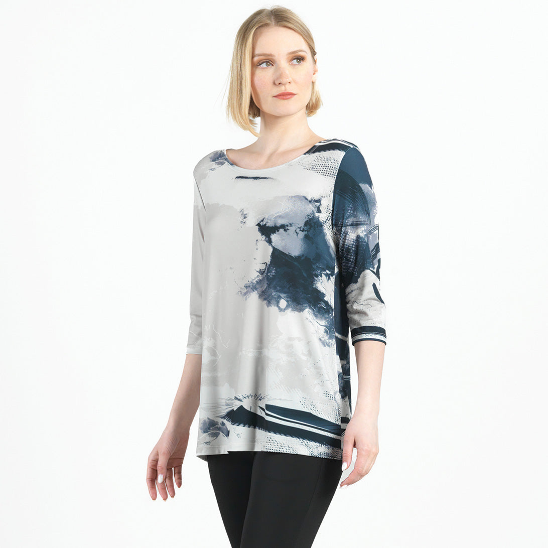 Clara Sunwoo Smart Buy - Scoop Neck Tunic  - Misty Petals - Final Sale!