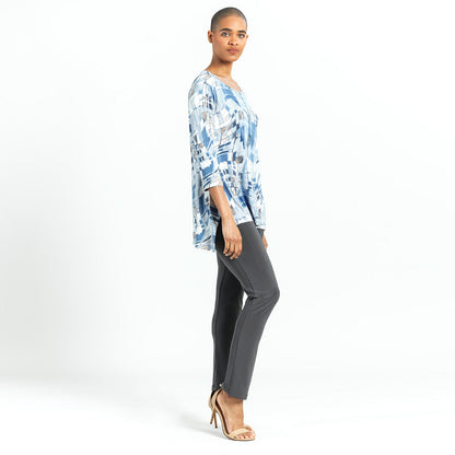 Clara Sunwoo Customer Favorite - Butter Knit - Textured Parachute Hem Tunic - Mosaic Tile - Final Sale!