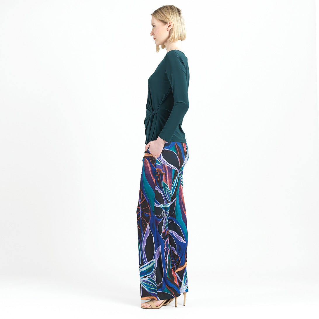 Clara Sunwoo Recommended - Side Tie Waist Top - Hunter Green - Final Sale