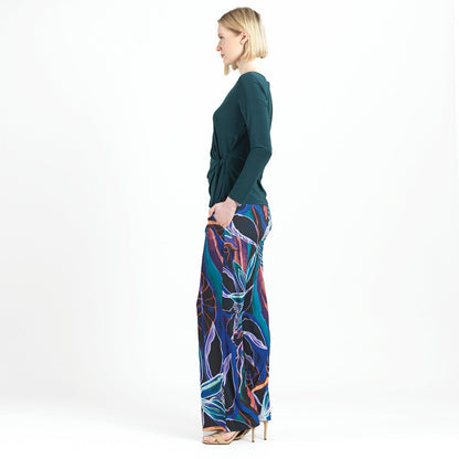 Clara Sunwoo Recommended - Side Tie Waist Top - Hunter Green - Final Sale