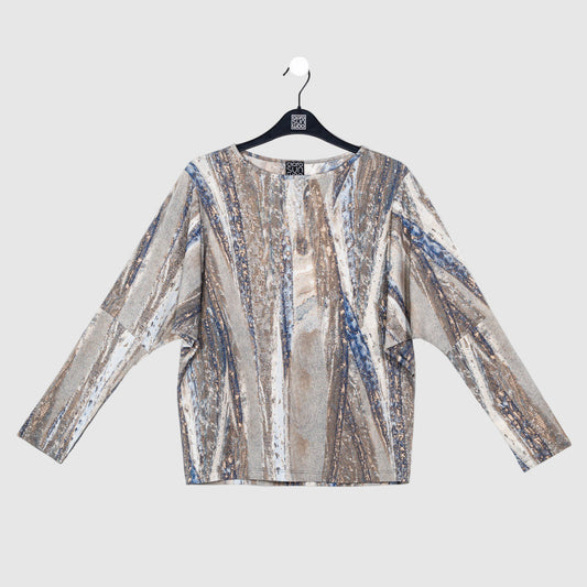 Clara Sunwoo Hot Sale - Dolman Sleeve Top - Python Taupe - Final Sale!
