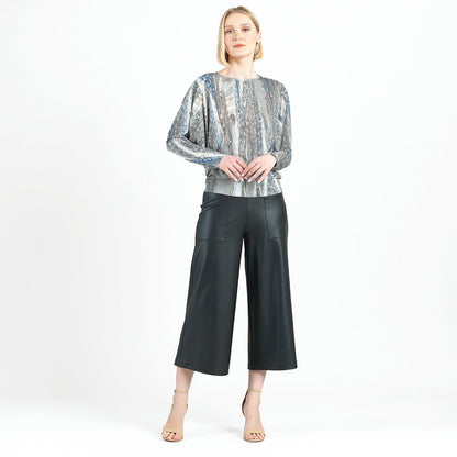 Clara Sunwoo Hot Sale - Dolman Sleeve Top - Python Taupe - Final Sale!