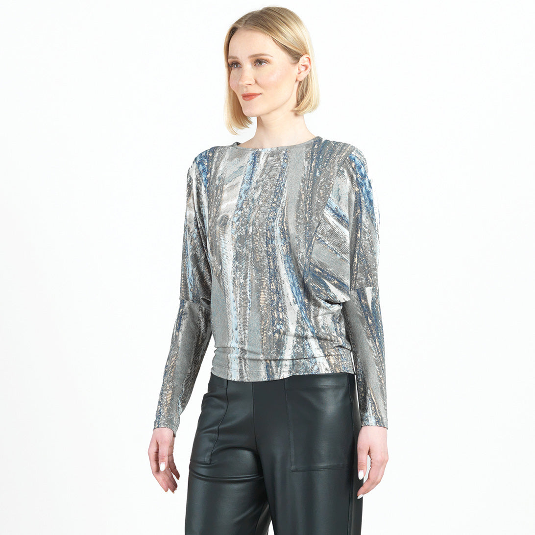 Clara Sunwoo Hot Sale - Dolman Sleeve Top - Python Taupe - Final Sale!