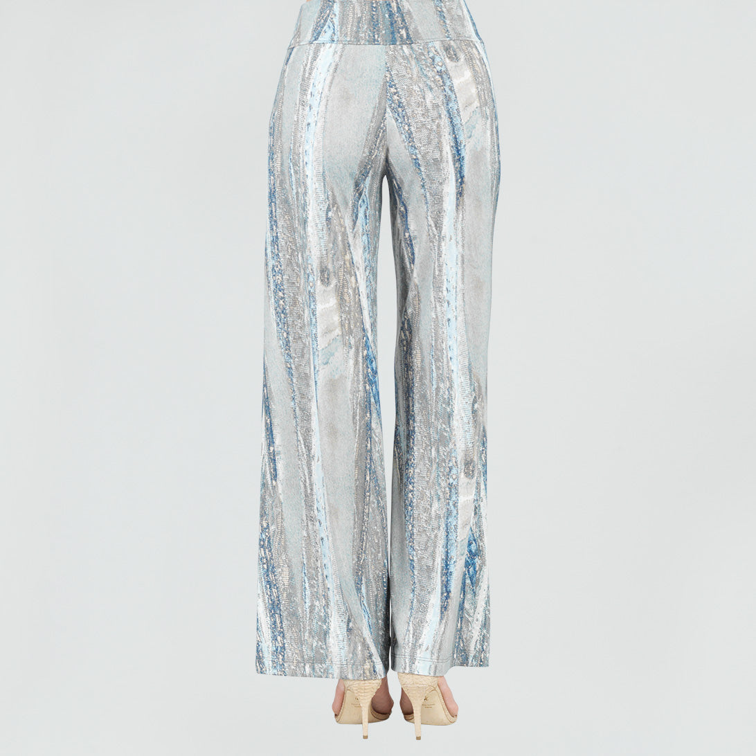 Clara Sunwoo Classic - Signature Wide Leg Pocket Pant - Python Taupe - Final Sale!