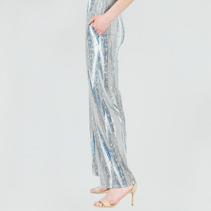 Clara Sunwoo Classic - Signature Wide Leg Pocket Pant - Python Taupe - Final Sale!