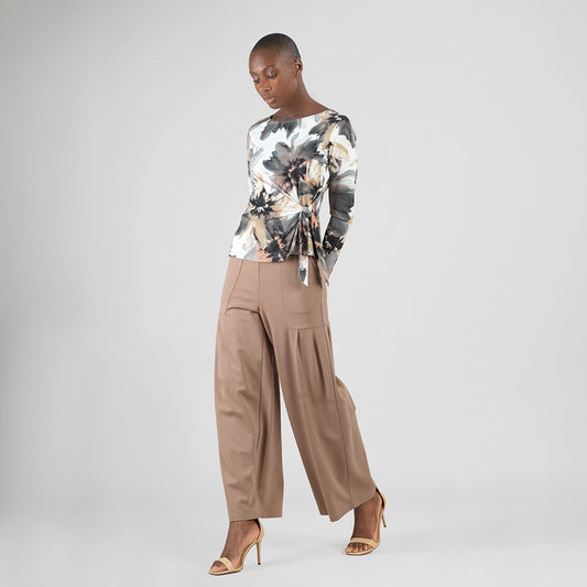 Clara Sunwoo Smart Buy - Gauze Knit - Side Tie Waist Top - Petal Whisper - Final Sale