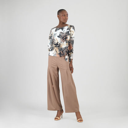 Clara Sunwoo Smart Buy - Gauze Knit - Side Tie Waist Top - Petal Whisper - Final Sale