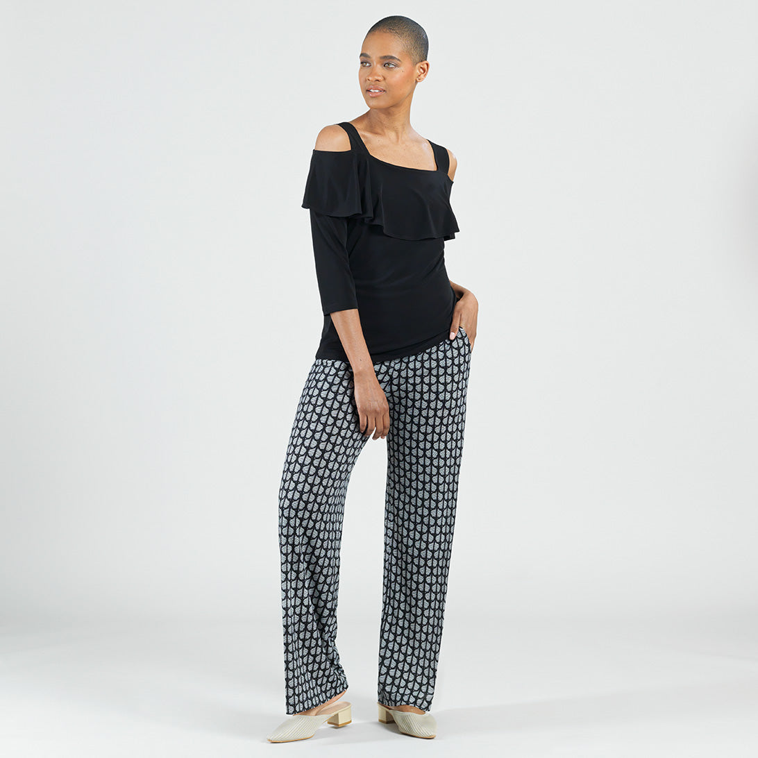 Clara Sunwoo Hot Sale - Signature Wide Leg Pocket Pant - Geo Striped - Final Sale!