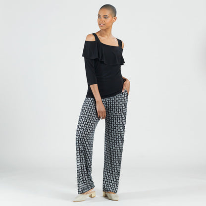 Clara Sunwoo Hot Sale - Signature Wide Leg Pocket Pant - Geo Striped - Final Sale!